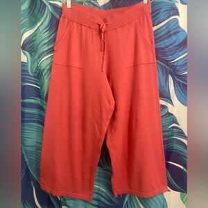 Coral Pink Wide-Leg Pants